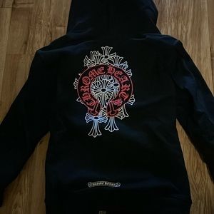 CHROME HEARTS BLACK/RED ZIP-UP/ HOODIE